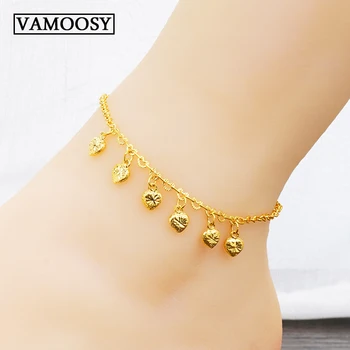Bohemian 24K Gold Color heart shape anklets for women Vintage Yoga Beach Anklet Summer Style Sandals Brides Shoes Barefoot
Bohemian 24K Gold Color heart shape anklets for women Vintage Yoga Beach Anklet Summer Style Sandals Brides Shoes Barefoot