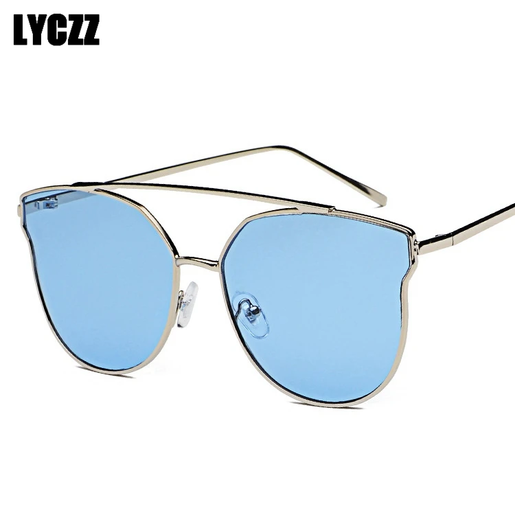LYCZZ Ladies Cute Cat Eye Sunglasses Metal Frame Candy Color Lenses Eyewewar Unisex Fashion Seaside Sun Glasses UV400 Gafas 
LYCZZ Ladies Cute Cat Eye Sunglasses Metal Frame Candy Color Lenses Eyewewar Unisex Fashion Seaside Sun Glasses UV400 Gafas