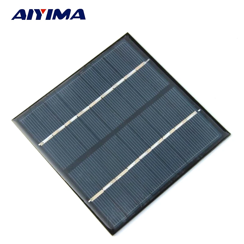 AIYIMA 9V 2W Epoxy Solar Panel Photovoltaic Panel Polycrystalline Solar Cell Sun Power 115x115mm Energy Module DIY Solar System
AIYIMA 9V 2W Epoxy Solar Panel Photovoltaic Panel Polycrystalline Solar Cell Sun Power 115x115mm Energy Module DIY Solar System