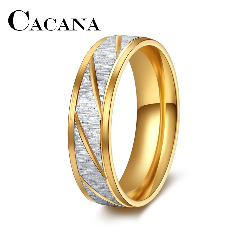 CACANA Silver Color Frosted Finger Ring for Woman Man Wedding Jewelry 316L Stainless Steel Top Quality Never Fade Size 17-21
CACANA Silver Color Frosted Finger Ring for Woman Man Wedding Jewelry 316L Stainless Steel Top Quality Never Fade Size 17-21