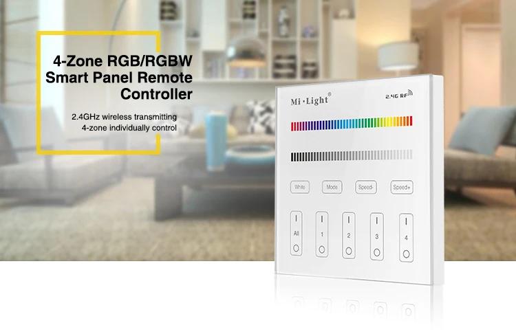 Milight T3 AC220V 4-Zone RGB/RGBW and brightness dimming Smart Panel Remote Controllerr for led strip light lamp or bulb lights
Milight T3 AC220V 4-Zone RGB/RGBW and brightness dimming Smart Panel Remote Controllerr for led strip light lamp or bulb lights