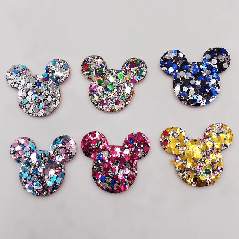 60PCS/lot 3.5X3CM Glitter Baby Girls Hair Accessories Sequins Cat Head Padded Appliqued for BB Clip Decoration
60PCS/lot 3.5X3CM Glitter Baby Girls Hair Accessories Sequins Cat Head Padded Appliqued for BB Clip Decoration