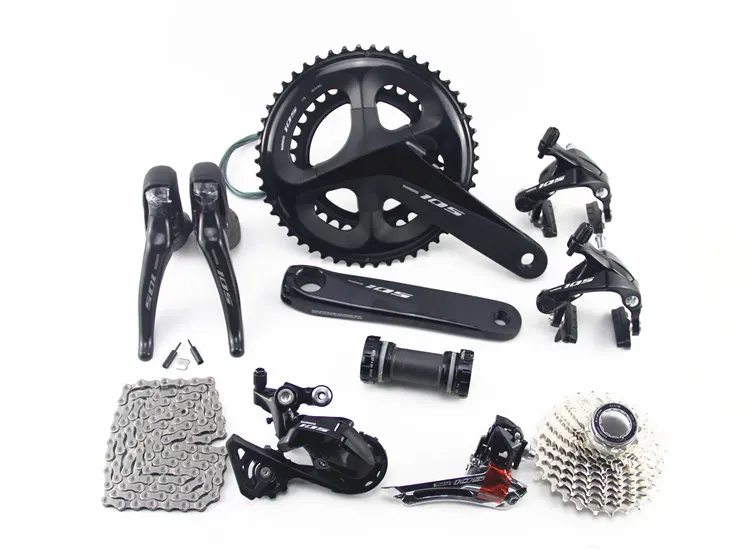 Shimano 105 FC-R7000 Crank Set 165//170//172.5//175mm 50//34//52//36//53//39T W//O BB