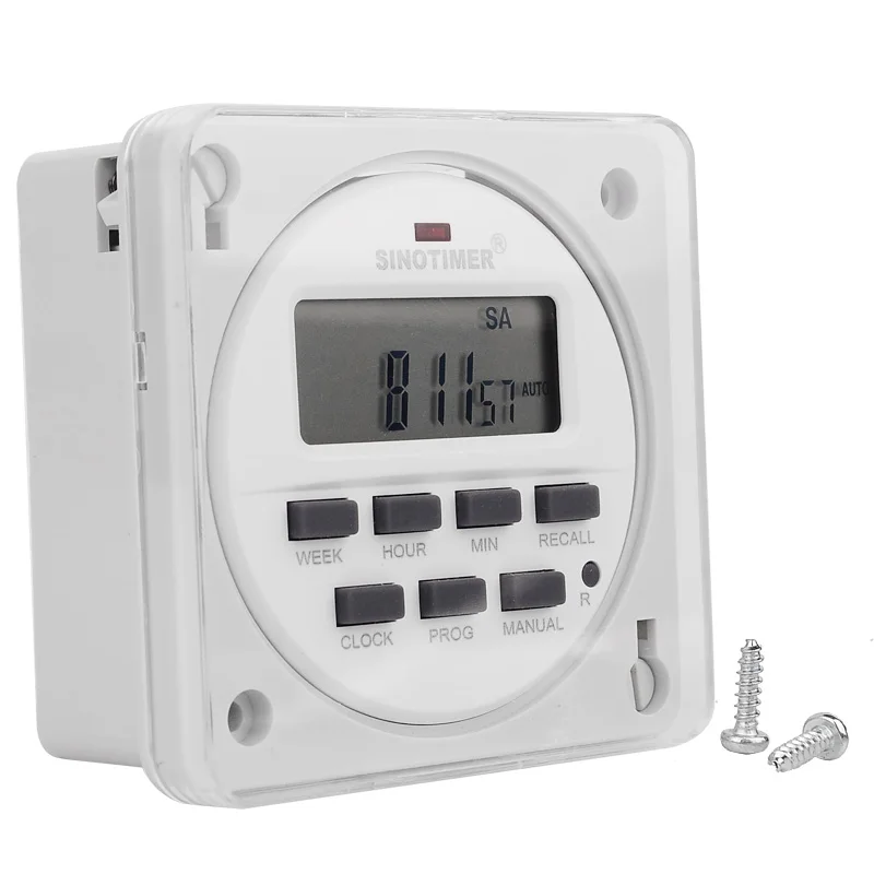 12/24 Format 12V DC Timer Switch 7 Days 24hr Programmable Time Relay Clock Controller Panel Mounted with Countdown OFF Function
12/24 Format 12V DC Timer Switch 7 Days 24hr Programmable Time Relay Clock Controller Panel Mounted with Countdown OFF Function