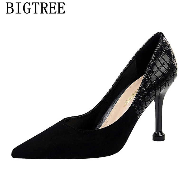 

Pumps Women Shoes Wedding Heels Bigtree Shoes Fetish High Heels Sexy Office Shoes Women Pointed Toe High Heels Tacones Mujer