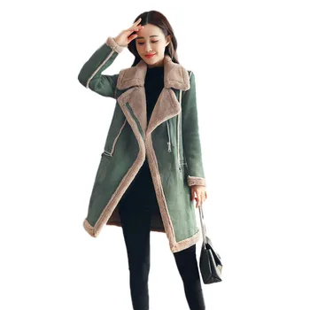 Winter Jacket Women Faux Suede Coat 2018 New Thickening Suede Medium long Woolen Coat Warm Female Outerwear Goddess Looks DT0486
Winter Jacket Women Faux Suede Coat 2018 New Thickening Suede Medium long Woolen Coat Warm Female Outerwear Goddess Looks DT0486