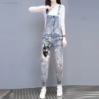 Patchwork Sequins Dog Jeans Pants Jumpsuit And Romper Women 2019 Fashion Summer Streetwear High Waist Loose Denim Overalls Femme
Patchwork Sequins Dog Jeans Pants Jumpsuit And Romper Women 2019 Fashion Summer Streetwear High Waist Loose Denim Overalls Femme