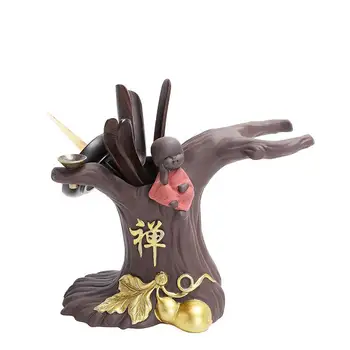 Buddha Backflow Incense Burner Ceramic Incense Cone Sticks Holder Home Decor Zen Ornaments Meditation The Small Monk Censer Gift
Buddha Backflow Incense Burner Ceramic Incense Cone Sticks Holder Home Decor Zen Ornaments Meditation The Small Monk Censer Gift