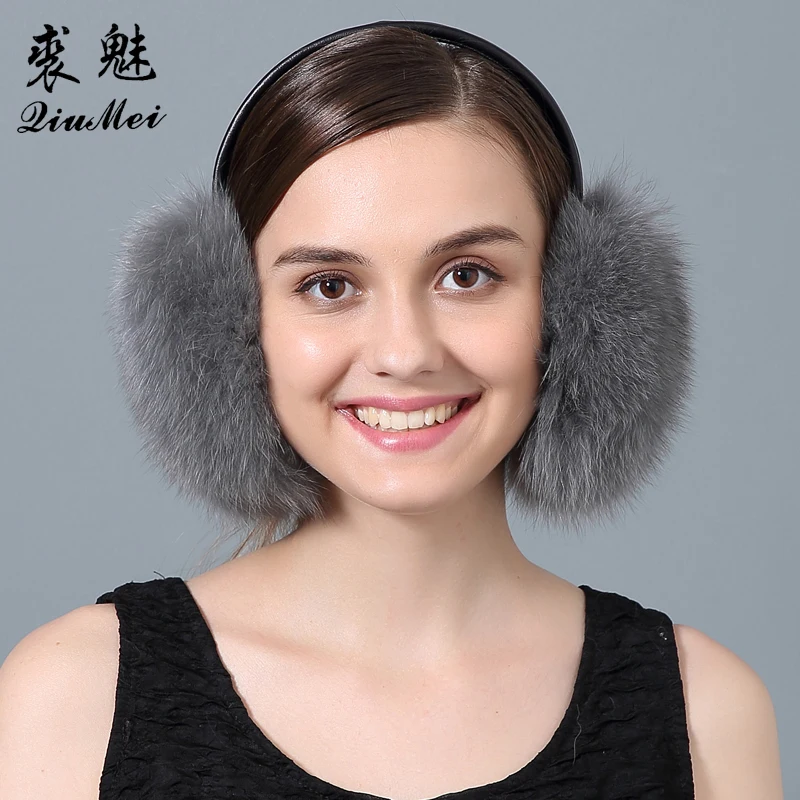 Fox Fur Earmuffs Women New 2017 Warm Natural Fur Pompom Earmuffs Lovely Earlap Genuine Fur Plush Ear Muff for Russian Winter
Fox Fur Earmuffs Women New 2017 Warm Natural Fur Pompom Earmuffs Lovely Earlap Genuine Fur Plush Ear Muff for Russian Winter