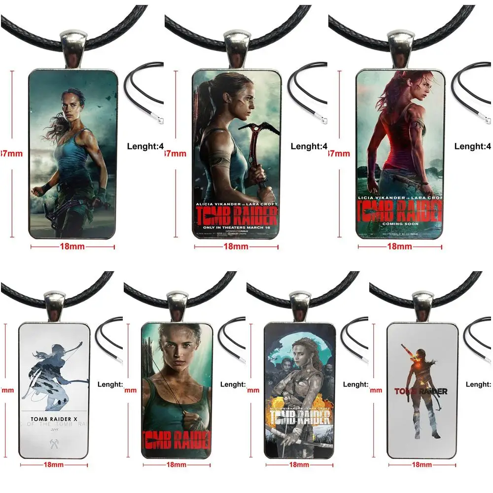 For Girls Gift Movie Tomb Raider 2018 Necklace With Stainless Steel Plated Glass Cabochon Choker Long Pendant Rectangle Necklace
For Girls Gift Movie Tomb Raider 2018 Necklace With Stainless Steel Plated Glass Cabochon Choker Long Pendant Rectangle Necklace