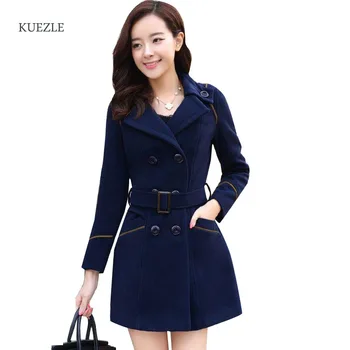 Female woolen coat 2018 Spring Woolen Coat Trench Women Slim Double Breasted Winter Coats Long Outerwear jacket for Women
Female woolen coat 2018 Spring Woolen Coat Trench Women Slim Double Breasted Winter Coats Long Outerwear jacket for Women