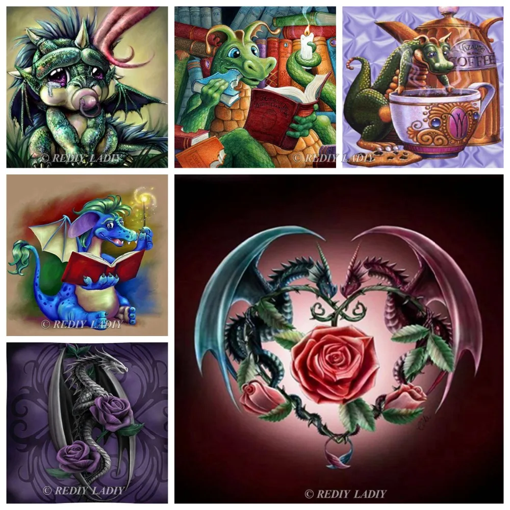 REDIY LADIY Diamond Embroidery Animal Dragon Baby Full DIY Diamond Painting Cross Stitch Cartoon 5D Diamond Mosaic Bead Picture
REDIY LADIY Diamond Embroidery Animal Dragon Baby Full DIY Diamond Painting Cross Stitch Cartoon 5D Diamond Mosaic Bead Picture