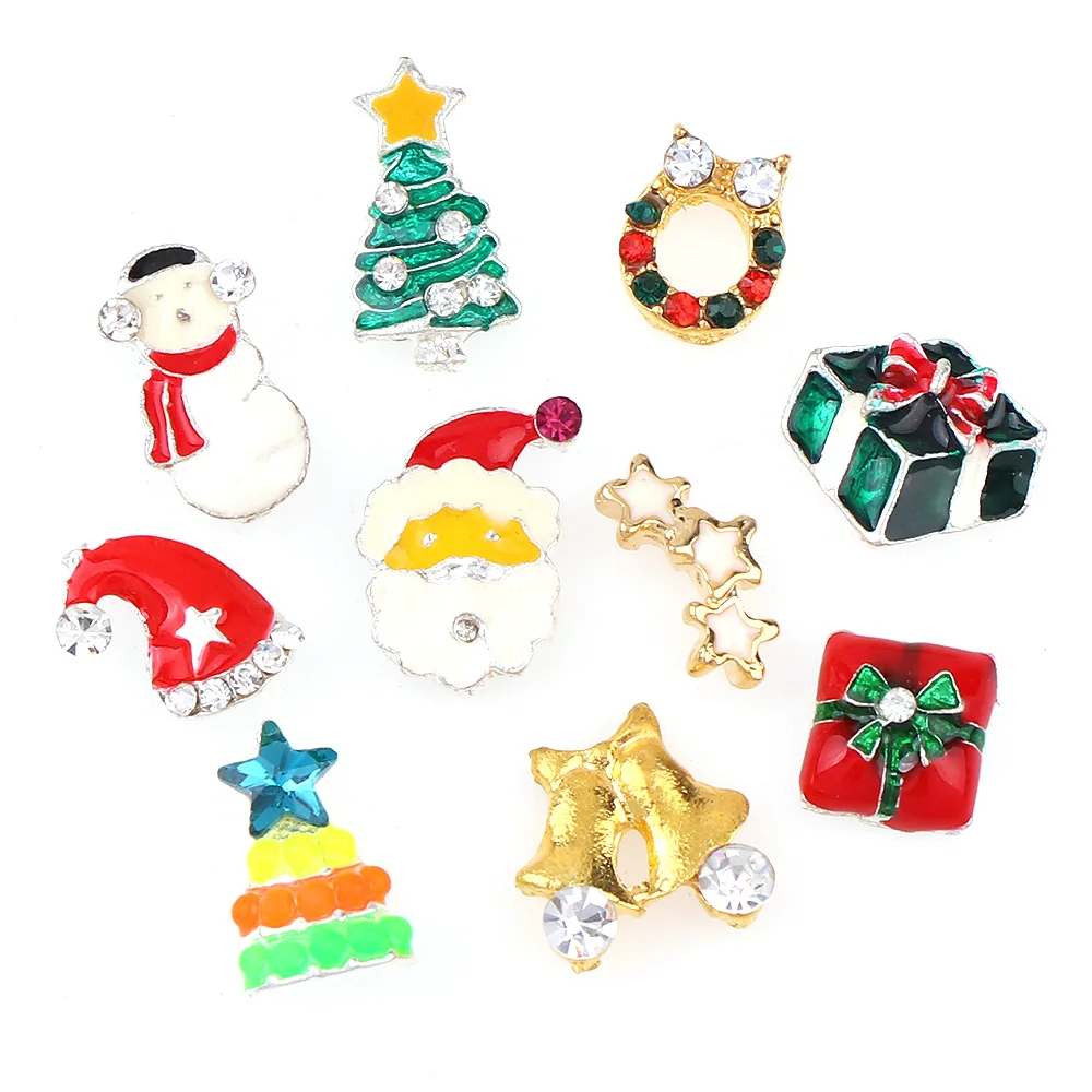 10pcs mix type 3D Christmas Nail Art Decorations DIY Glitter Rhinestones Alloy Nail Art Accessoires
10pcs mix type 3D Christmas Nail Art Decorations DIY Glitter Rhinestones Alloy Nail Art Accessoires