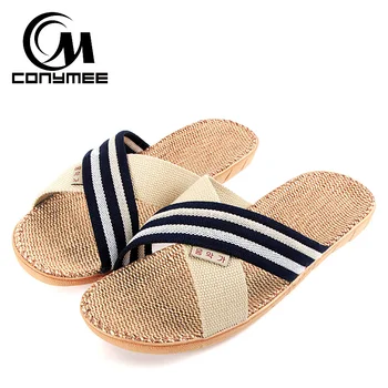 CONYMEE Summer Sandals Flax Slippers Indoor Home Men Shoes Flip Flops Linen Zapatos Hombre Bath Sandalias Big Size Male Slipper
CONYMEE Summer Sandals Flax Slippers Indoor Home Men Shoes Flip Flops Linen Zapatos Hombre Bath Sandalias Big Size Male Slipper