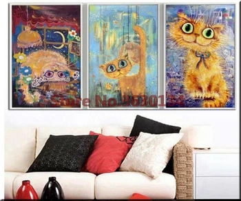 DIY Diamond Painting Cross Stitch Kit Full Diamond Embroidery 5D Square Diamond Mosaic Decor Cartoon cat triptych 3pcs
DIY Diamond Painting Cross Stitch Kit Full Diamond Embroidery 5D Square Diamond Mosaic Decor Cartoon cat triptych 3pcs