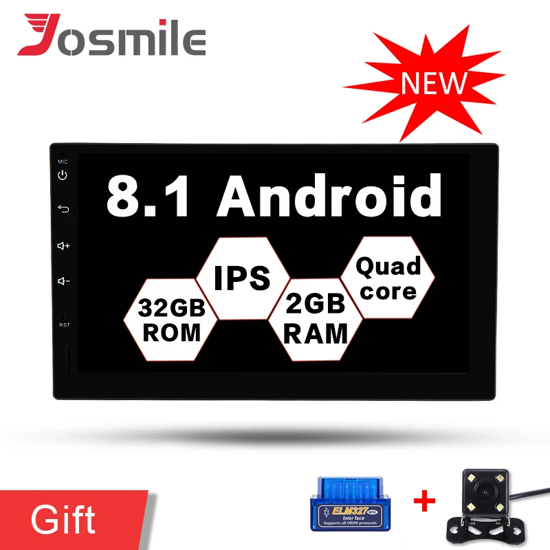 7 "2 Din HD IPS Android 8 1 автомобильный без DVD Радио мультимедийный плеер универсальный