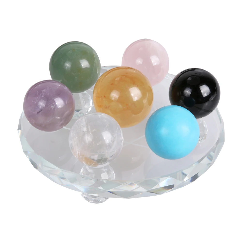 Natural Stone Qixing Array Crystal Ball Ornaments Specimens Healing Ball Stand Crystal Ball Healing Sphere Home Decoration
Natural Stone Qixing Array Crystal Ball Ornaments Specimens Healing Ball Stand Crystal Ball Healing Sphere Home Decoration