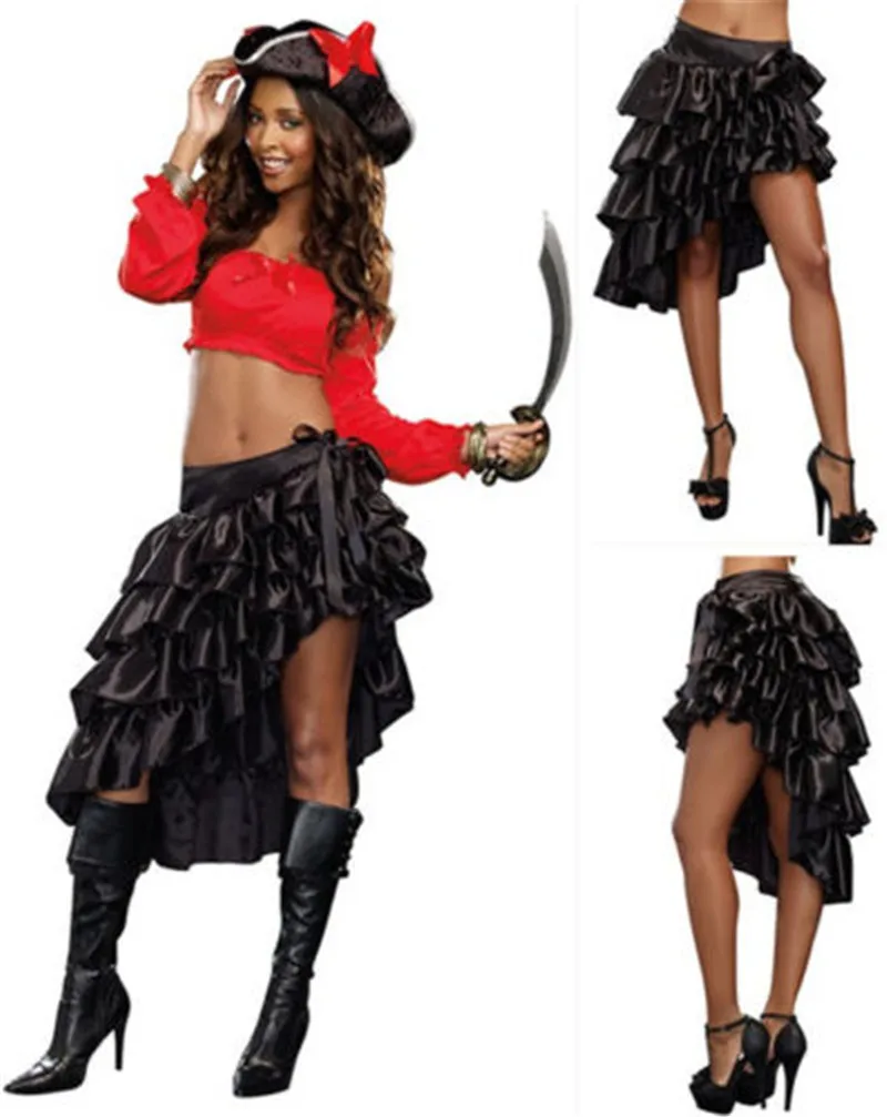 Vocole Sexy Burlesque Satin Ruffled Bustle Skirt Vintage Steampunk Pirate Skirts Size S-XXL
Vocole Sexy Burlesque Satin Ruffled Bustle Skirt Vintage Steampunk Pirate Skirts Size S-XXL