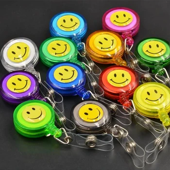 FangNymph Compact Design Smiling Face ID Holder Name Tag Card key Badge Holder Retractable Round Solid Translucent ID Holder
FangNymph Compact Design Smiling Face ID Holder Name Tag Card key Badge Holder Retractable Round Solid Translucent ID Holder