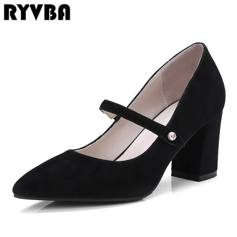 RYVBA women 2018 high heels suede nubuck leather pumps womens fashion summer autumn work pointed toe ladies woman party shoes
RYVBA women 2018 high heels suede nubuck leather pumps womens fashion summer autumn work pointed toe ladies woman party shoes