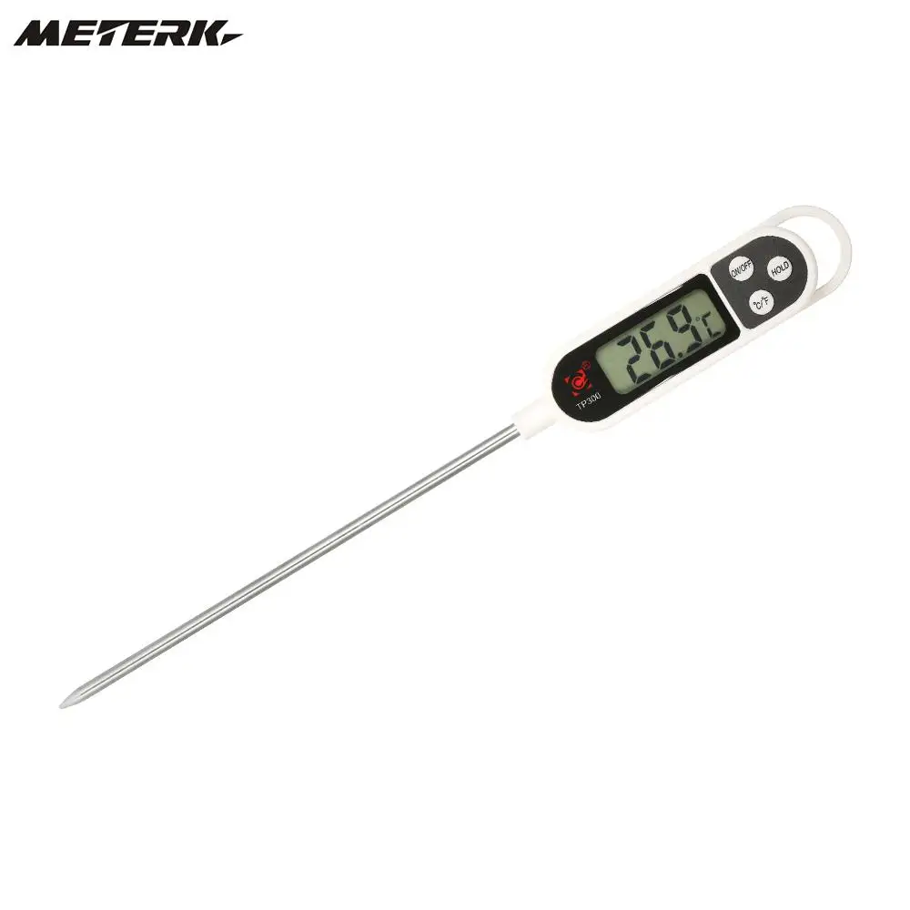 LCD Digital Mini Thermometer Probe BBQ Meat Food Cooking Temperature Tester Data Hold Function
LCD Digital Mini Thermometer Probe BBQ Meat Food Cooking Temperature Tester Data Hold Function