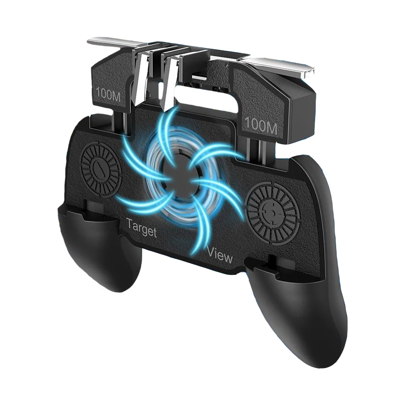 2019 Cooling Fan Gamepad dzhostik Joystick mobile controller for PUBG Shoot Games free fire with Power triggers for cell phone
2019 Cooling Fan Gamepad dzhostik Joystick mobile controller for PUBG Shoot Games free fire with Power triggers for cell phone