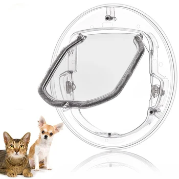 Household Dog Cat Gate Lockable Transparent Pet Dog Flap Door Round Shape Plastic Security Pet Entrance Puppy Hole Door Supplies
Household Dog Cat Gate Lockable Transparent Pet Dog Flap Door Round Shape Plastic Security Pet Entrance Puppy Hole Door Supplies