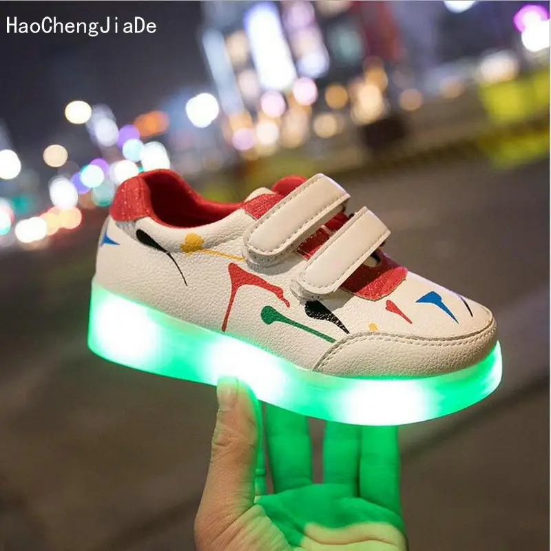 2018 New Luminous Sneakers USB Charge Led Children Shoes Boy Girl Glowing Tennis Kids Light up Spider-Man Shoes EU Size 22-35
2018 New Luminous Sneakers USB Charge Led Children Shoes Boy Girl Glowing Tennis Kids Light up Spider-Man Shoes EU Size 22-35