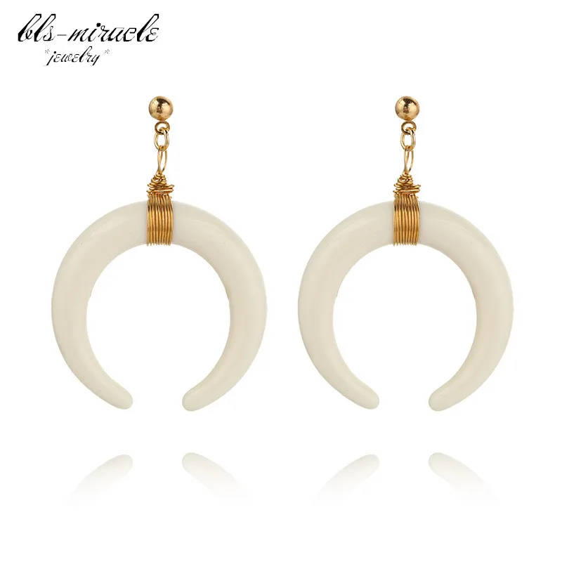 bls-miracle New fashion accessorie Bohemia vintage gold color ivory moon drop earring best gift for lover's girl wholesale E408
bls-miracle New fashion accessorie Bohemia vintage gold color ivory moon drop earring best gift for lover's girl wholesale E408