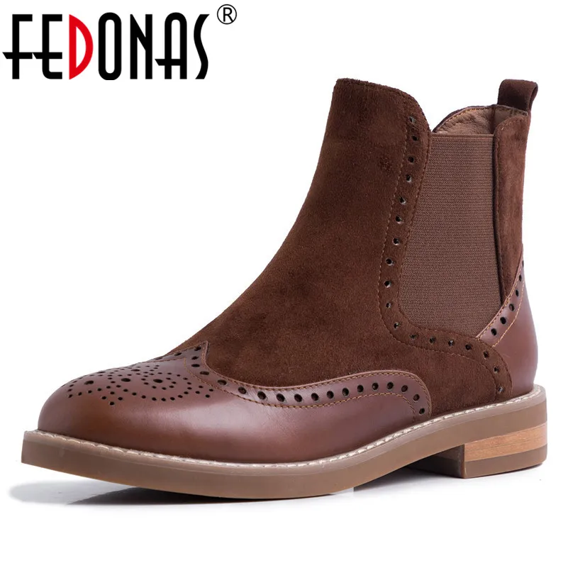 FEDONAS Shoes Woman Genuine Leather Winter Chelsea Boots for Women Short Vintage Ankle Boots Slip-on Casual Office Ladies Shoes
FEDONAS Shoes Woman Genuine Leather Winter Chelsea Boots for Women Short Vintage Ankle Boots Slip-on Casual Office Ladies Shoes