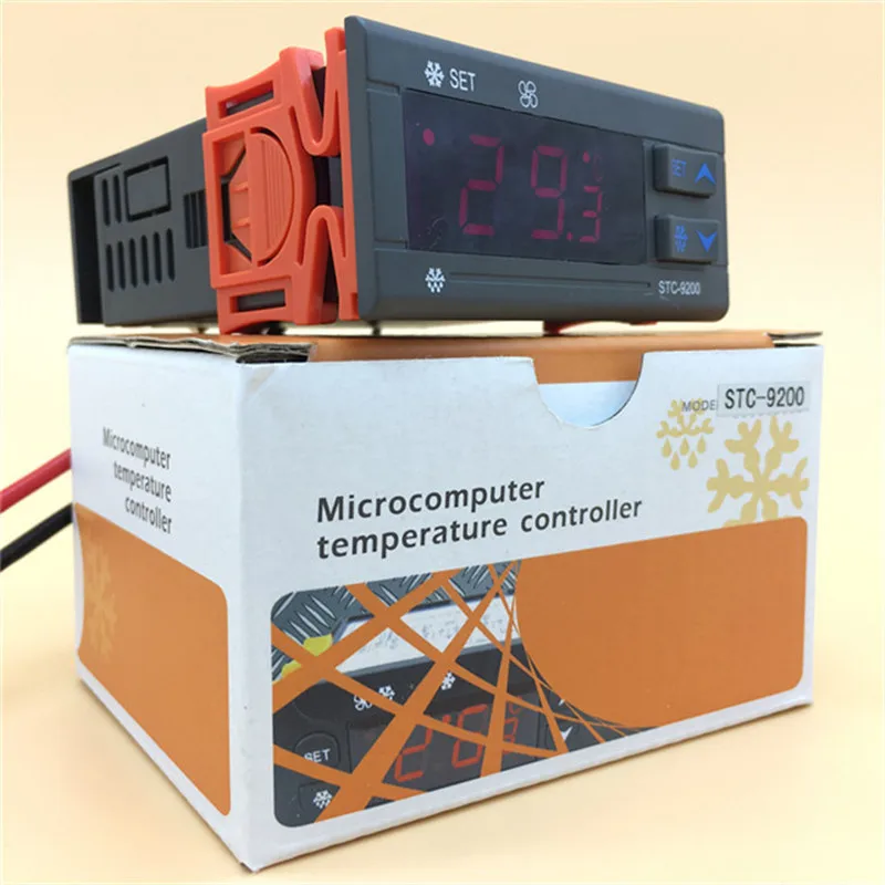 STC-9200 high quality fan temperature controller AC 220V best digital auto thermostat display refrigerator deep freezer
STC-9200 high quality fan temperature controller AC 220V best digital auto thermostat display refrigerator deep freezer