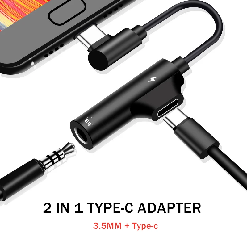2 in 1 Type C To 3.5mm Jack Splitter Adapter type c Charging Converter Charger mini Earphone USB Adapter For Samsung For Huawei
2 in 1 Type C To 3.5mm Jack Splitter Adapter type c Charging Converter Charger mini Earphone USB Adapter For Samsung For Huawei