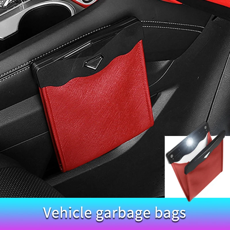 Smart LED Car Trash Can Waterproof Garbage Bag Passenger Side Artificial Leather Storage Pocket Leak Reusable Traveling Portable
Smart LED Car Trash Can Waterproof Garbage Bag Passenger Side Artificial Leather Storage Pocket Leak Reusable Traveling Portable