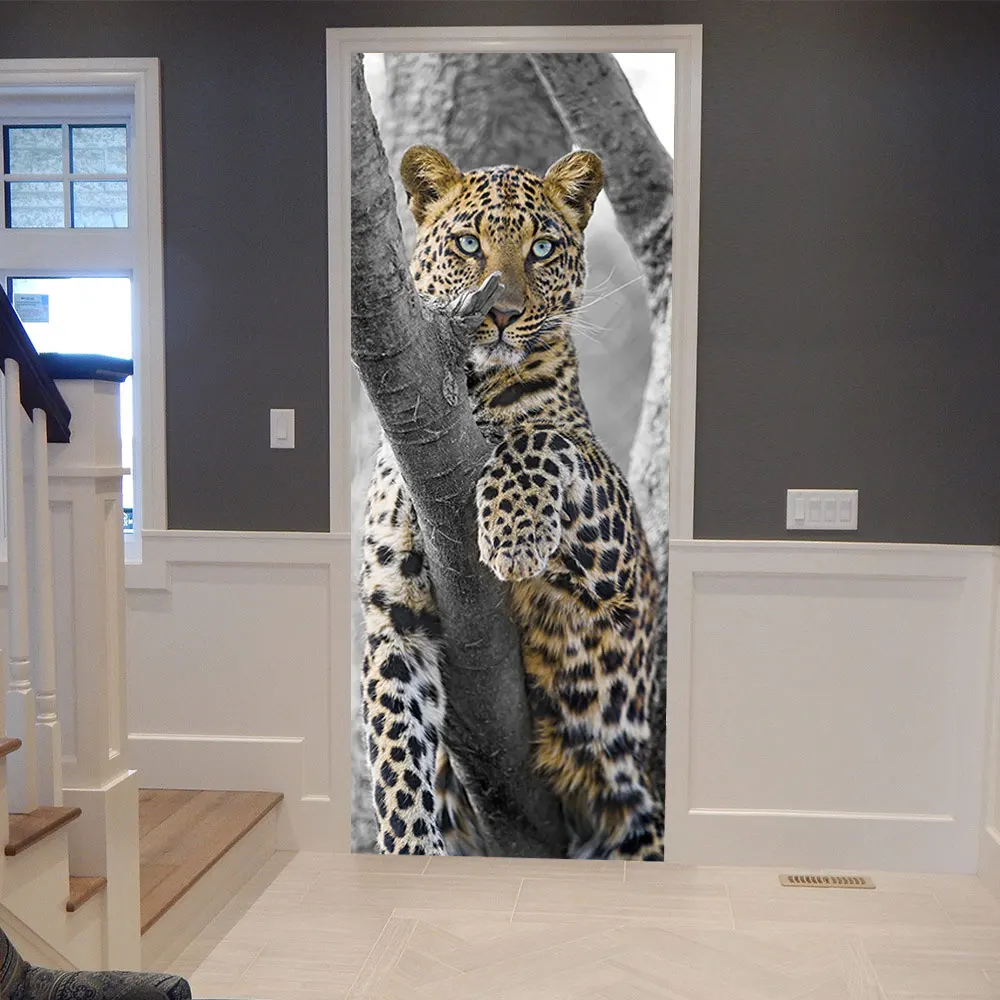 Creative 3D Cute Tiger Door Sticker DIY Mural Selfadhesive Wallpaper Removable Waterproof Poster Stickers Home Decor Decals
Creative 3D Cute Tiger Door Sticker DIY Mural Selfadhesive Wallpaper Removable Waterproof Poster Stickers Home Decor Decals
