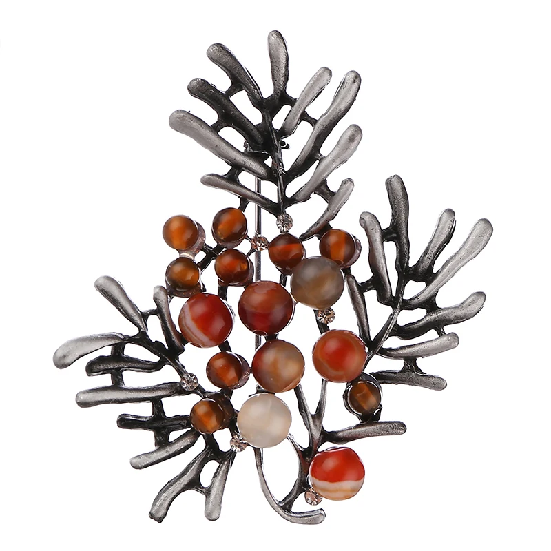 Vintage Plant Brooch Pins and Brooches for Women Tree Flower Brooch Red Coral Stone Material Craft Safety Pins Clothes Jewelry 
Vintage Plant Brooch Pins and Brooches for Women Tree Flower Brooch Red Coral Stone Material Craft Safety Pins Clothes Jewelry