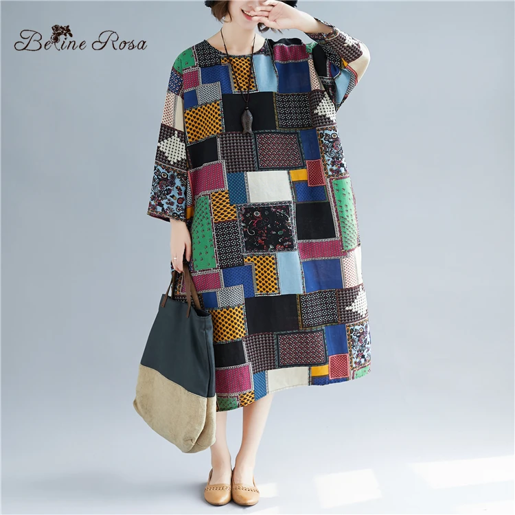 BelineRosa 2019 Women's National Style Dresses Female Cotton Linen Women Clothes Spring Style Women Dress BSDM0209
BelineRosa 2019 Women's National Style Dresses Female Cotton Linen Women Clothes Spring Style Women Dress BSDM0209