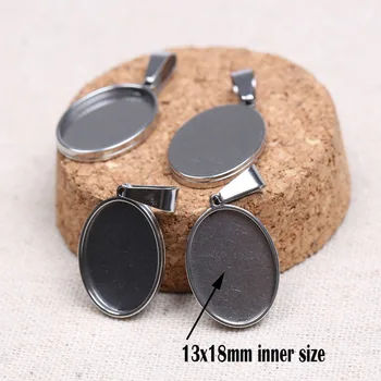 reidgaller 10pcs fit 13x18mm oval pendant bezel blanks stainless steel jewelry cabochon base settings diy necklace trays
reidgaller 10pcs fit 13x18mm oval pendant bezel blanks stainless steel jewelry cabochon base settings diy necklace trays