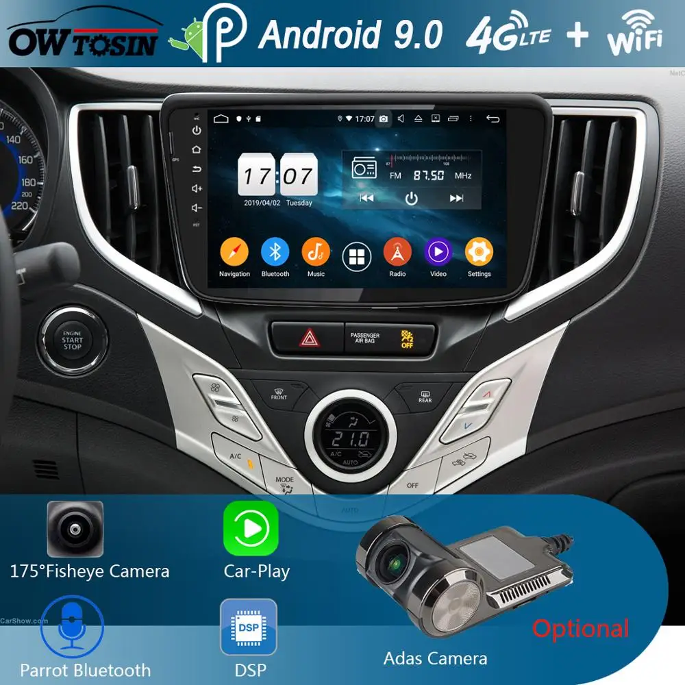 8"IPS 1920*1080 8Core 4G+64G Android 9.0 Car Multimedia Player for Suzuki Baleno 2016 2017 2018 Car Radio GPS CarPlay Parrot BT
8"IPS 1920*1080 8Core 4G+64G Android 9.0 Car Multimedia Player for Suzuki Baleno 2016 2017 2018 Car Radio GPS CarPlay Parrot BT