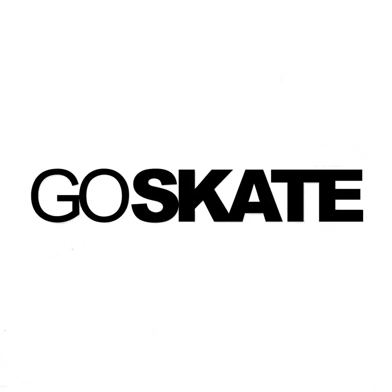 17.8*2.9CM GO SKATE Fashion Vinyl Car Body Decal Stylish Car Styling Stickers Accessories Black/Silver C9-0350
17.8*2.9CM GO SKATE Fashion Vinyl Car Body Decal Stylish Car Styling Stickers Accessories Black/Silver C9-0350