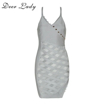 Deer Lady 2017 Women Sexy V Neck Spaghetti Strap Bandage Dress Gray Patchwork Mesh Bandage Dress Mini Side Split Dress HL
Deer Lady 2017 Women Sexy V Neck Spaghetti Strap Bandage Dress Gray Patchwork Mesh Bandage Dress Mini Side Split Dress HL