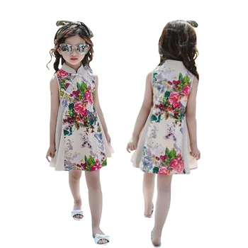 Girls Clothes Summer Sleeveless Retro Print Dress Children's Wear Vestido Infantil 4-10 Y Child Quality Clothing 2019 Hot Sale
Girls Clothes Summer Sleeveless Retro Print Dress Children's Wear Vestido Infantil 4-10 Y Child Quality Clothing 2019 Hot Sale