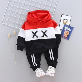 Children Clothing Sets Spring Autumn baby Boys Girls Clothing Sets Fashion Patchwork Hoodie+Pants 2 Pcs suits kids clothes
Children Clothing Sets Spring Autumn baby Boys Girls Clothing Sets Fashion Patchwork Hoodie+Pants 2 Pcs suits kids clothes