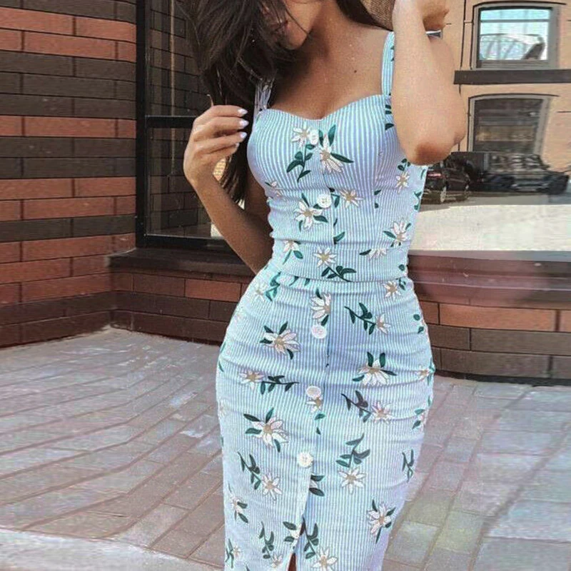 Women pencil dress Summer Boho Retro Floral Button Down boho slim split ladies vacation holiday beach Dress elegant Sundress
Women pencil dress Summer Boho Retro Floral Button Down boho slim split ladies vacation holiday beach Dress elegant Sundress