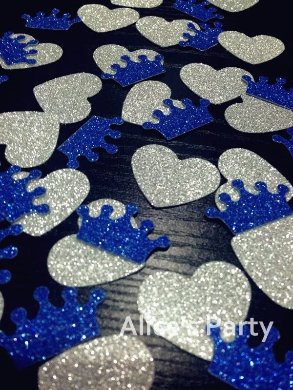 400pcs Glittery Royal Blue Silver Heart Confettis Crown Party Table Scatters Wedding Baby Shower Party Decorations
400pcs Glittery Royal Blue Silver Heart Confettis Crown Party Table Scatters Wedding Baby Shower Party Decorations