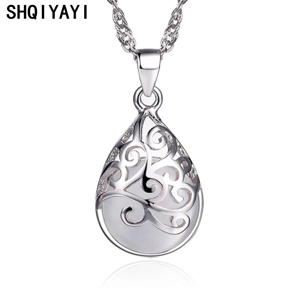 SHQIYAYI White Pink Stone Water Drop Pendant Necklaces For Female Ladies Fashion Jewelry Womens Accessories F06
SHQIYAYI White Pink Stone Water Drop Pendant Necklaces For Female Ladies Fashion Jewelry Womens Accessories F06
