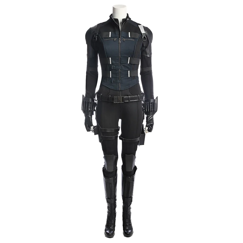 

High Quality Avengers Infinity War Black Widow Cosplay Costume Natasha Romanoff Adult Full Set Cosplay Black Widow Costume