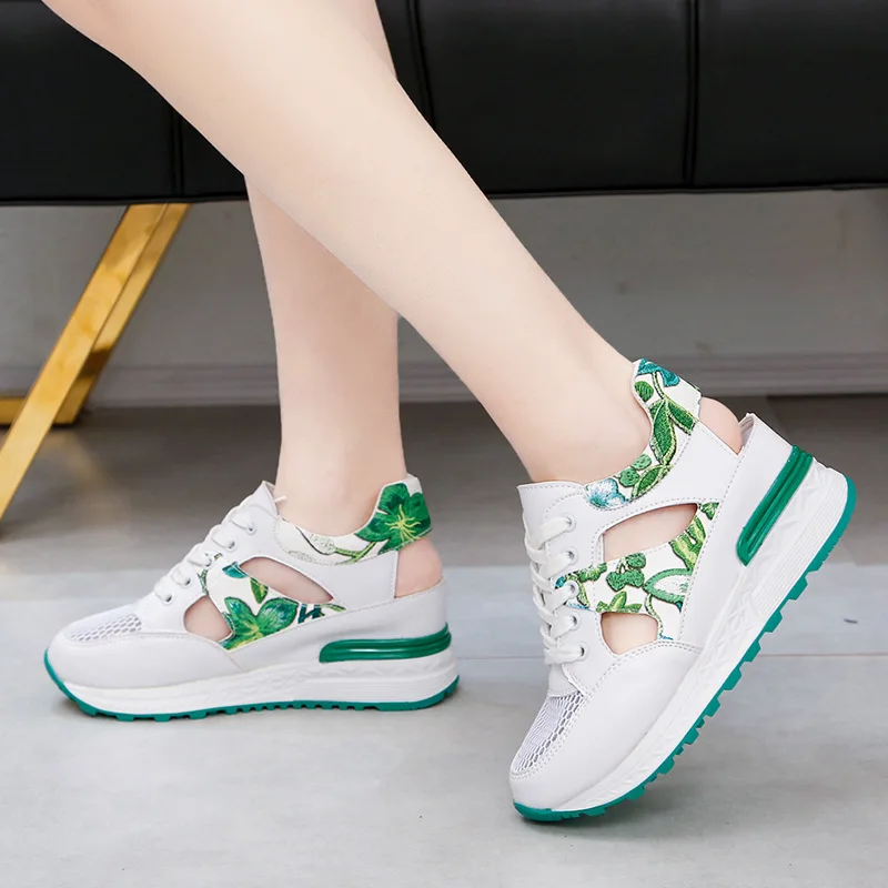Summer women's sandals Baotou wedge with increased mesh sandals trend fashion women's shoes.
Summer women's sandals Baotou wedge with increased mesh sandals trend fashion women's shoes.