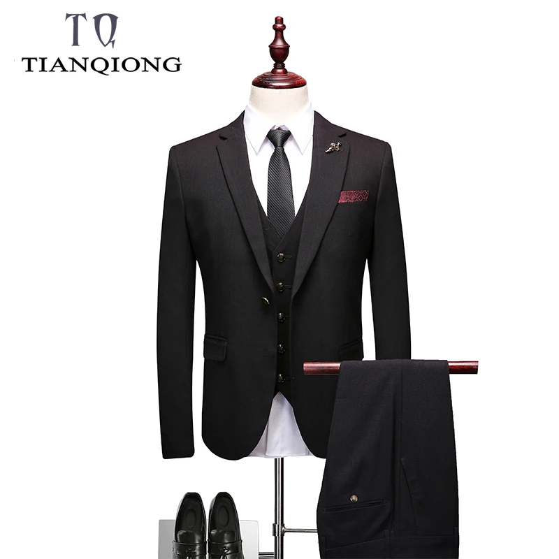 2019 New Fashion Handsome Black Mens Suit Groom Suit Wedding Suits for Best Men Slim Fit Groom Tuxedos for Man(Jacket+Vest+Pant)
2019 New Fashion Handsome Black Mens Suit Groom Suit Wedding Suits for Best Men Slim Fit Groom Tuxedos for Man(Jacket+Vest+Pant)