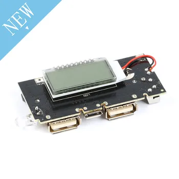 Digital LCD 5V 2A Mobile Power Bank Charge Controller Dual USB 18650 Lithium Battery Charger Board Power Regulator Module PCB
Digital LCD 5V 2A Mobile Power Bank Charge Controller Dual USB 18650 Lithium Battery Charger Board Power Regulator Module PCB