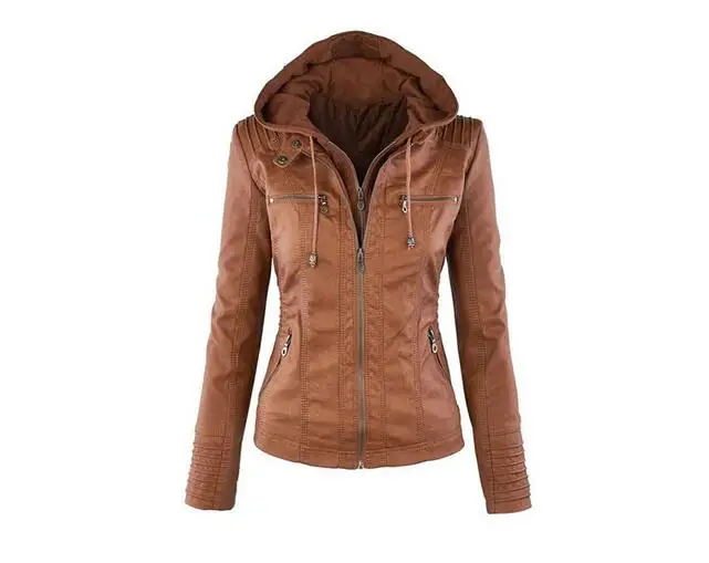 2018 Hot Fall Winter Fashion Brand Women's Artificial Leather Jacket Zipper Motorcycle Leather Coat Slim Short Design PU Jacket 
2018 Hot Fall Winter Fashion Brand Women's Artificial Leather Jacket Zipper Motorcycle Leather Coat Slim Short Design PU Jacket